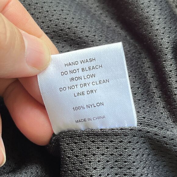 Danielle GUIZIO Hooded Windbreaker Zipper Pocket Black Size S Softshell Festival - Picture 11 of 14